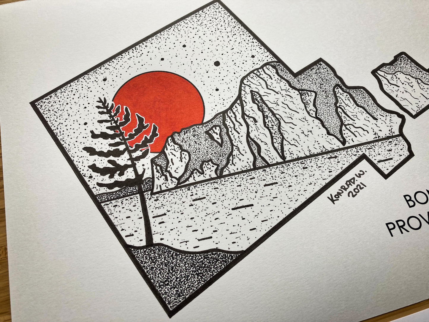 Bon Echo Provincial Park - Pen and Ink PRINT