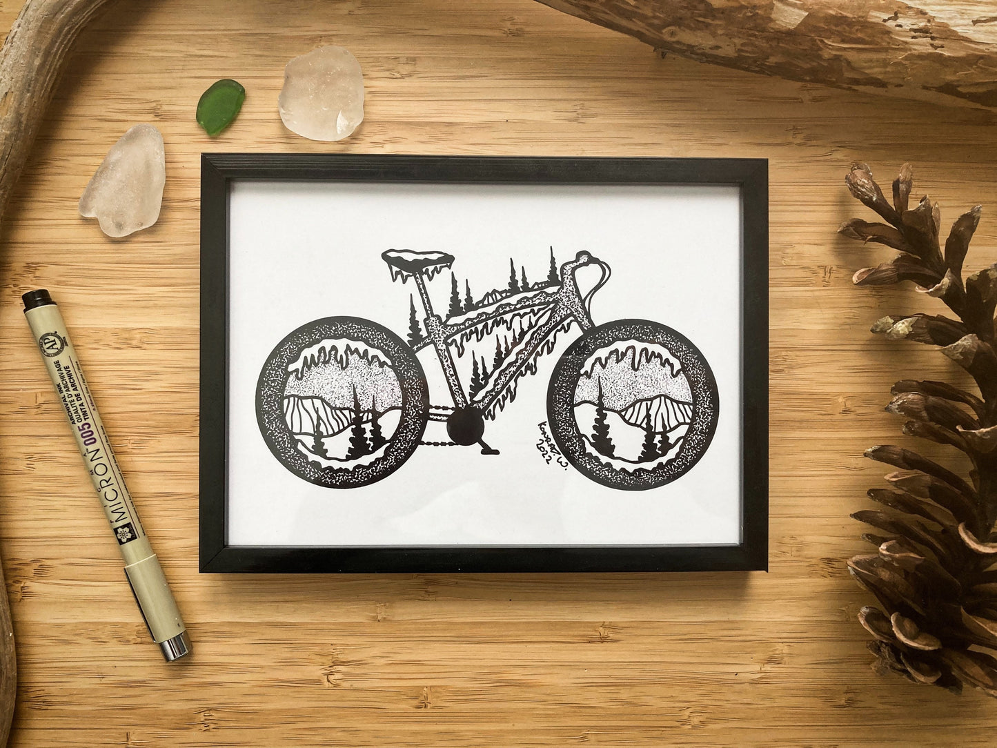 Fat Tire Bike - Pen and Ink PRINT