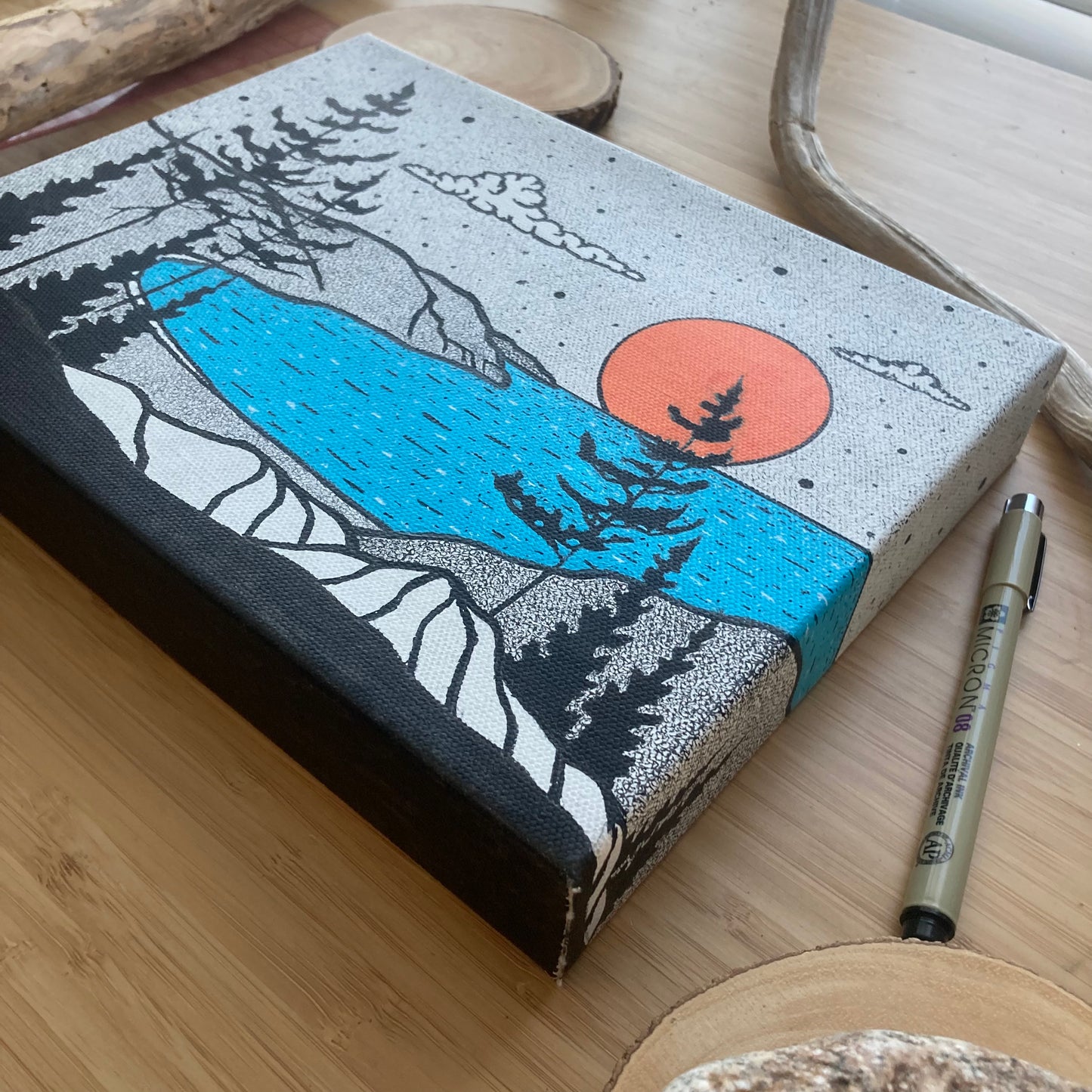 Nokomis - ORIGINAL 8x10 Canvas Illustration