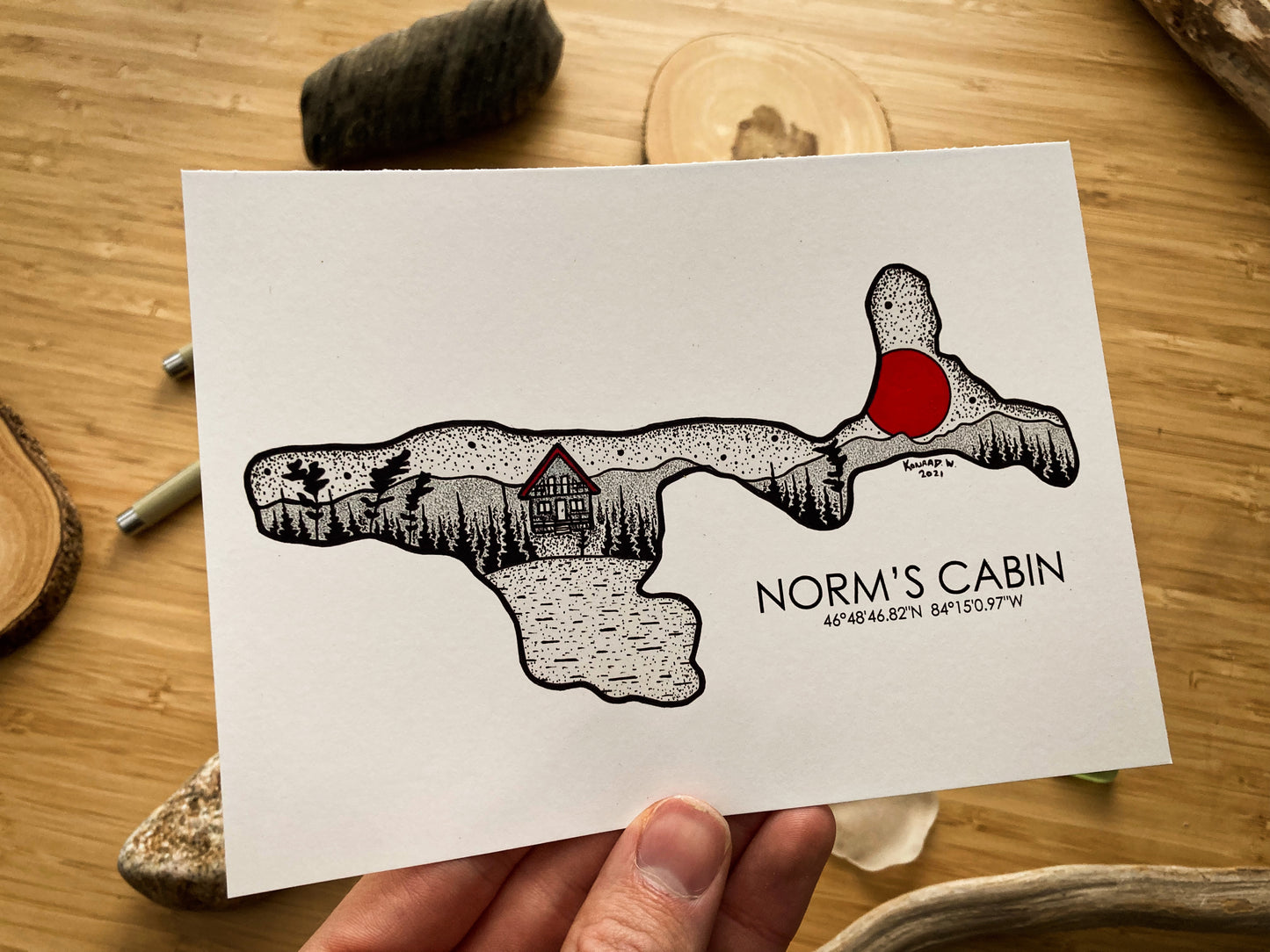 Norm’s Cabin - Pen and Ink PRINT