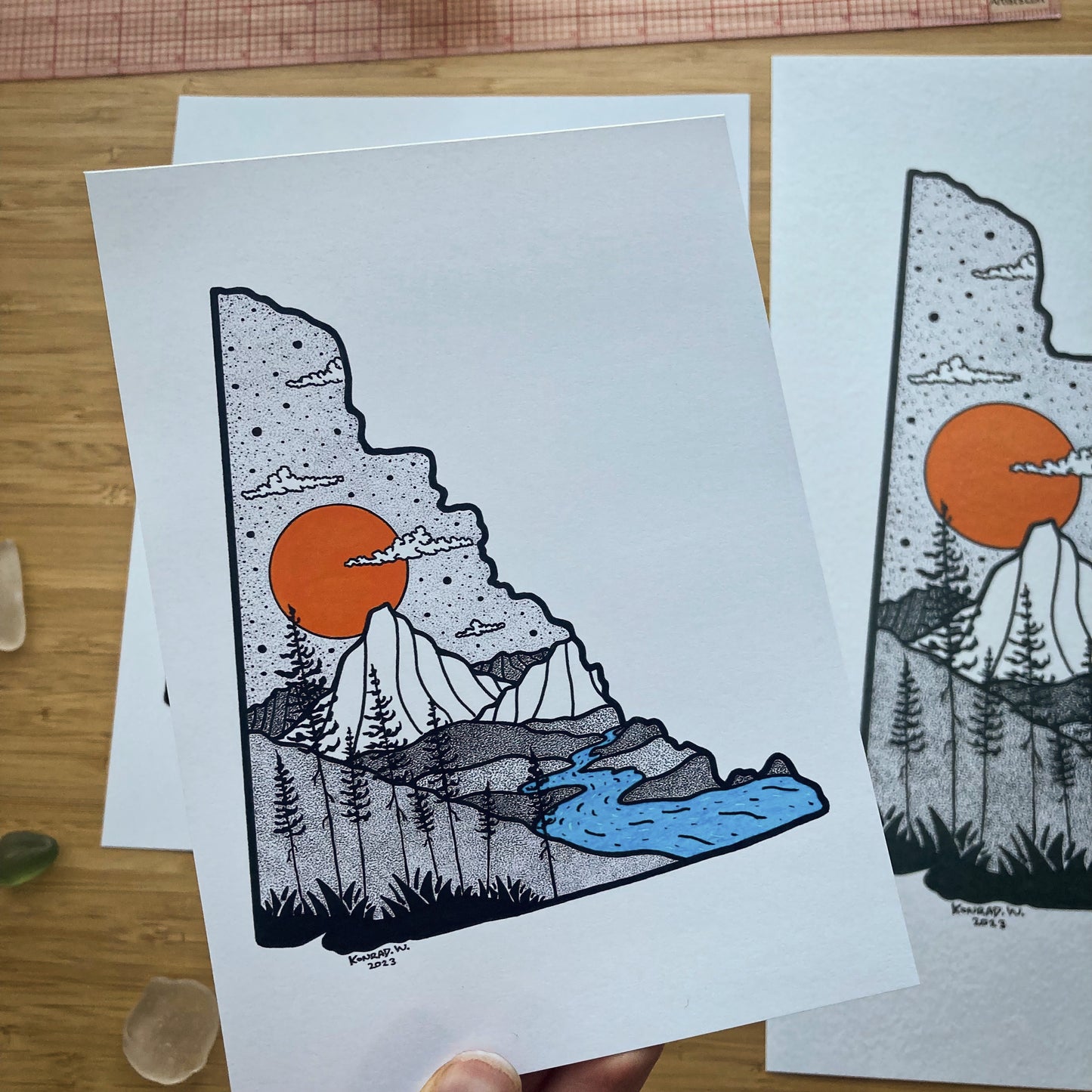 The Yukon Territory - Pen and Ink PRINT