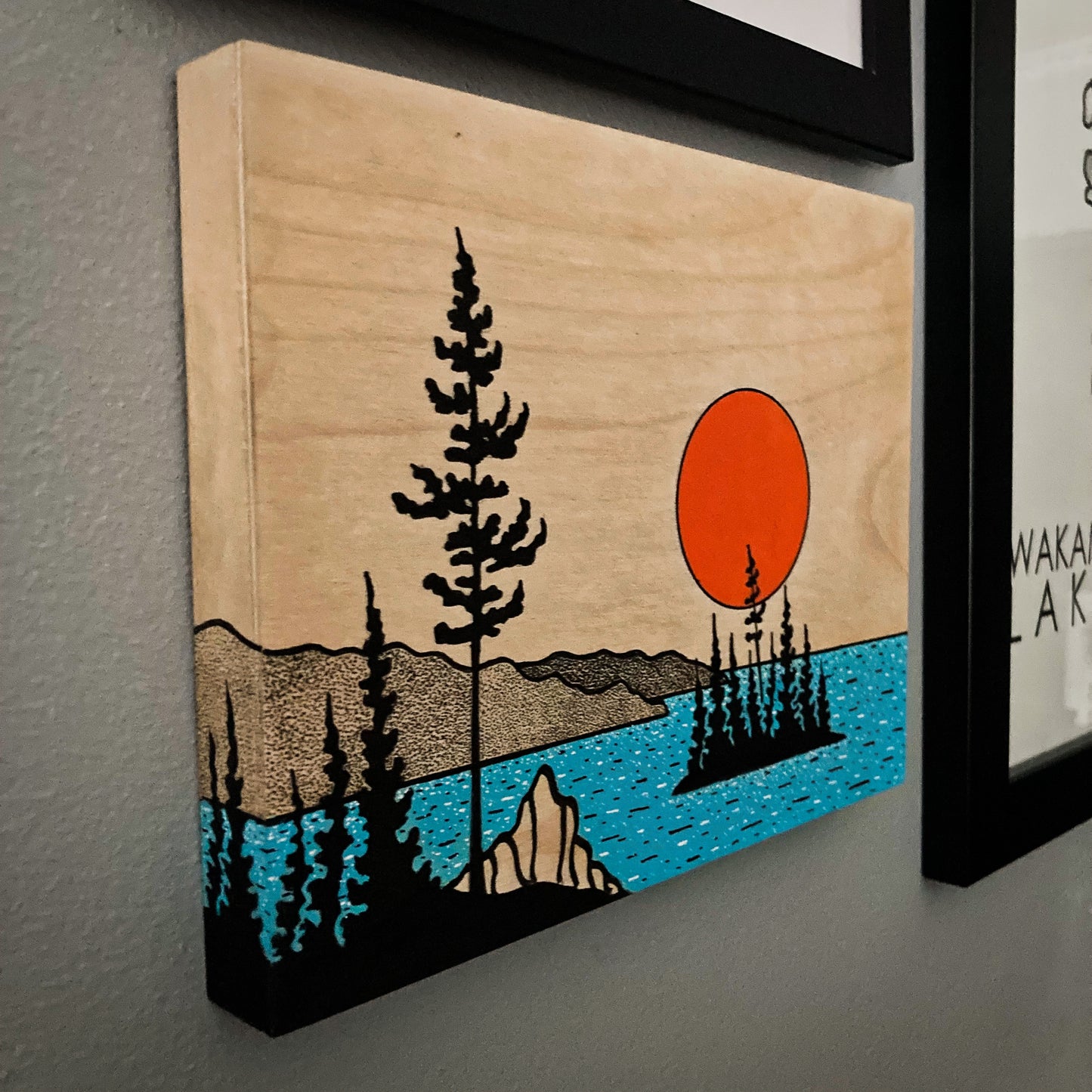 Coastal Dream - ORIGINAL 7x9 Wood Panel Illustration