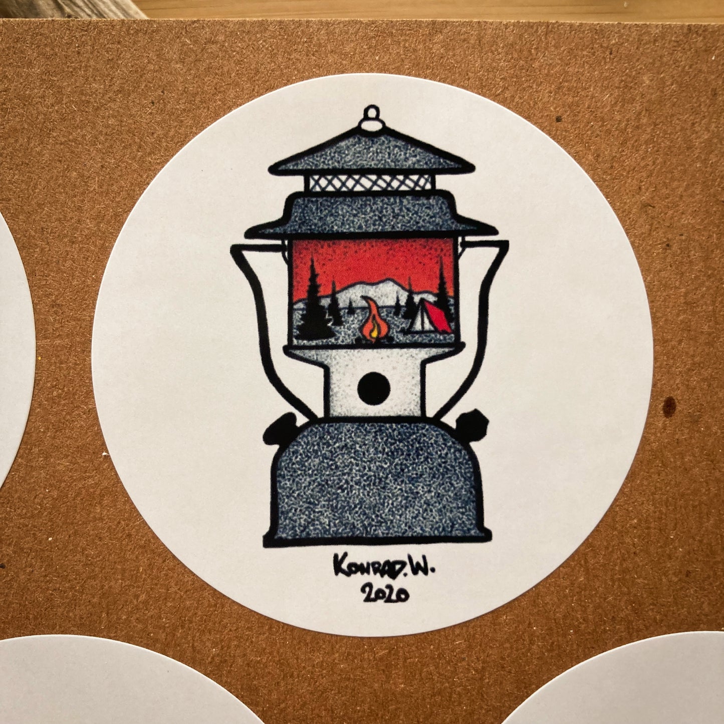 Lantern Circle Sticker