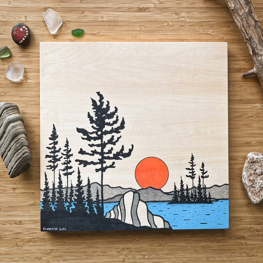 Mijin Dream- ORIGINAL 12x12 Wood Panel Illustration