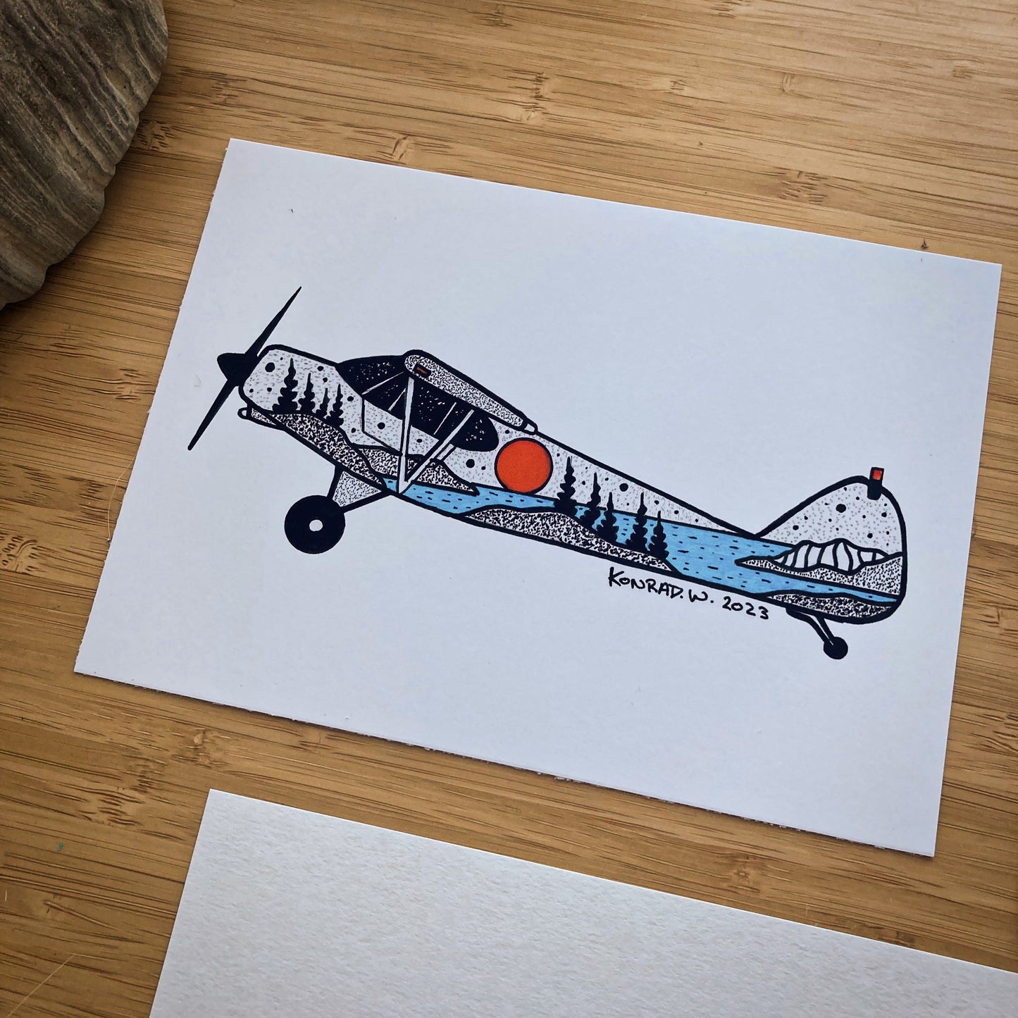 Piper Bushplane - Pen and Ink PRINT
