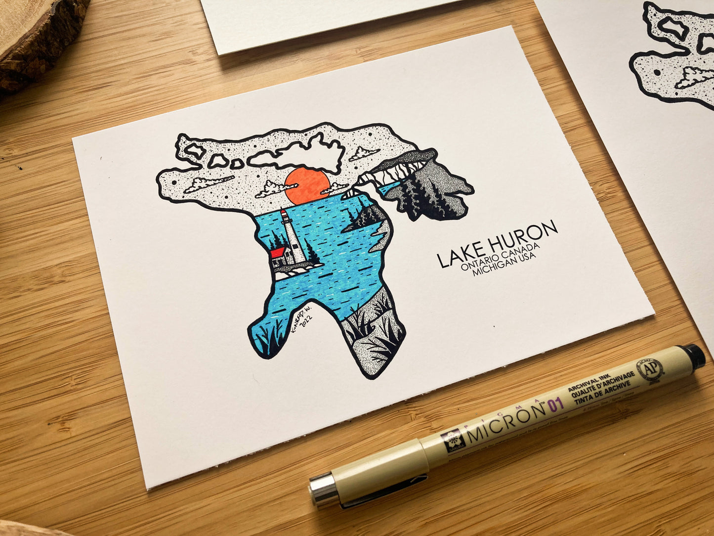 Lake Huron - Pen and Ink PRINT (2022)