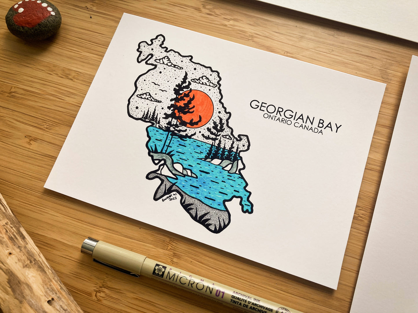 Georgian Bay - Pen and Ink PRINT