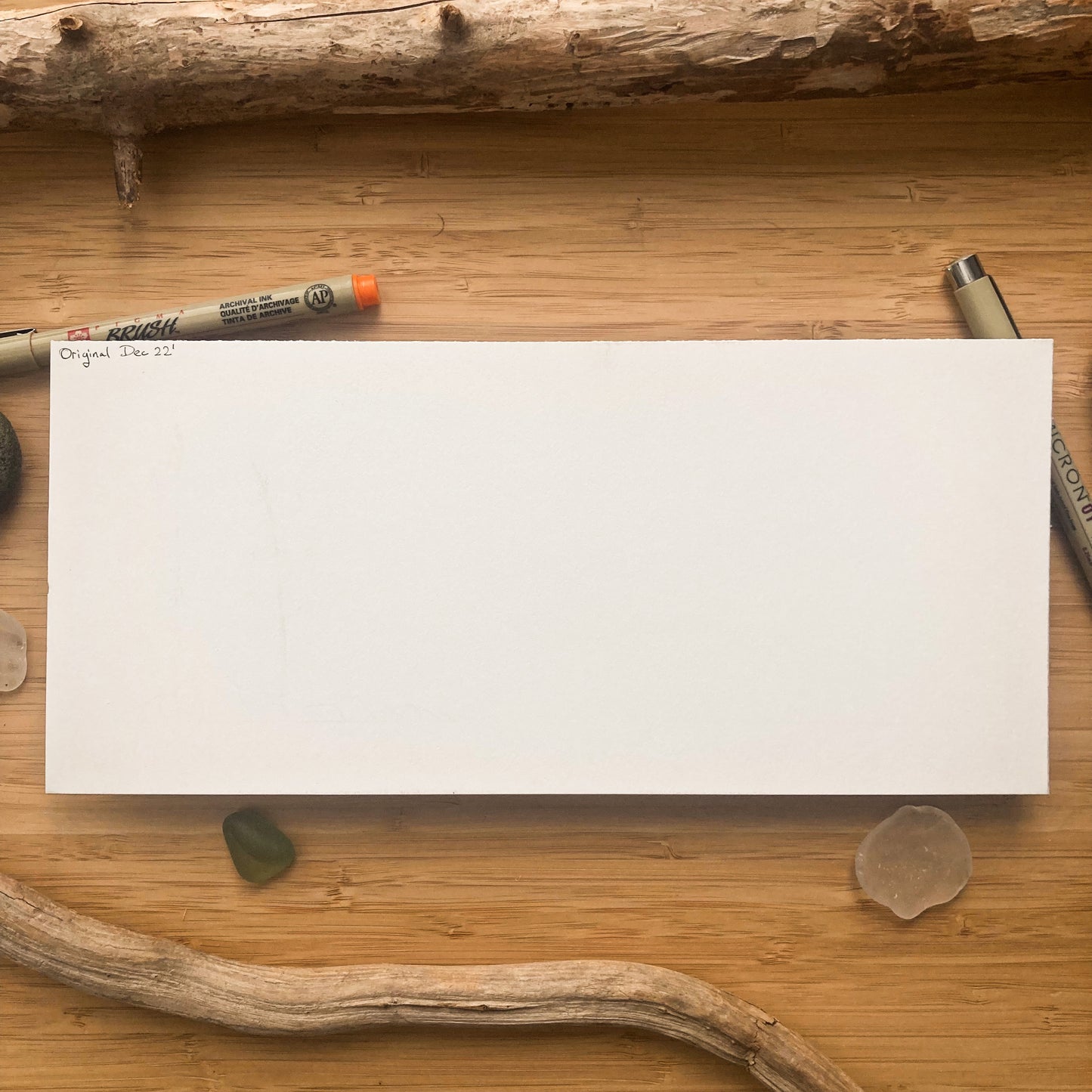 Nature Panorama - ORIGINAL 11x5 Pen and Ink Illustration