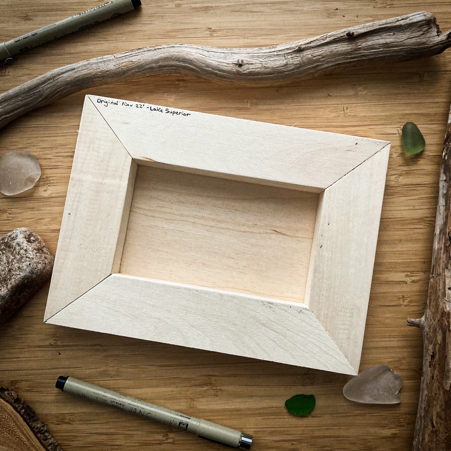 Lake Superior Mini - ORIGINAL 6x8 Wood Panel Illustration
