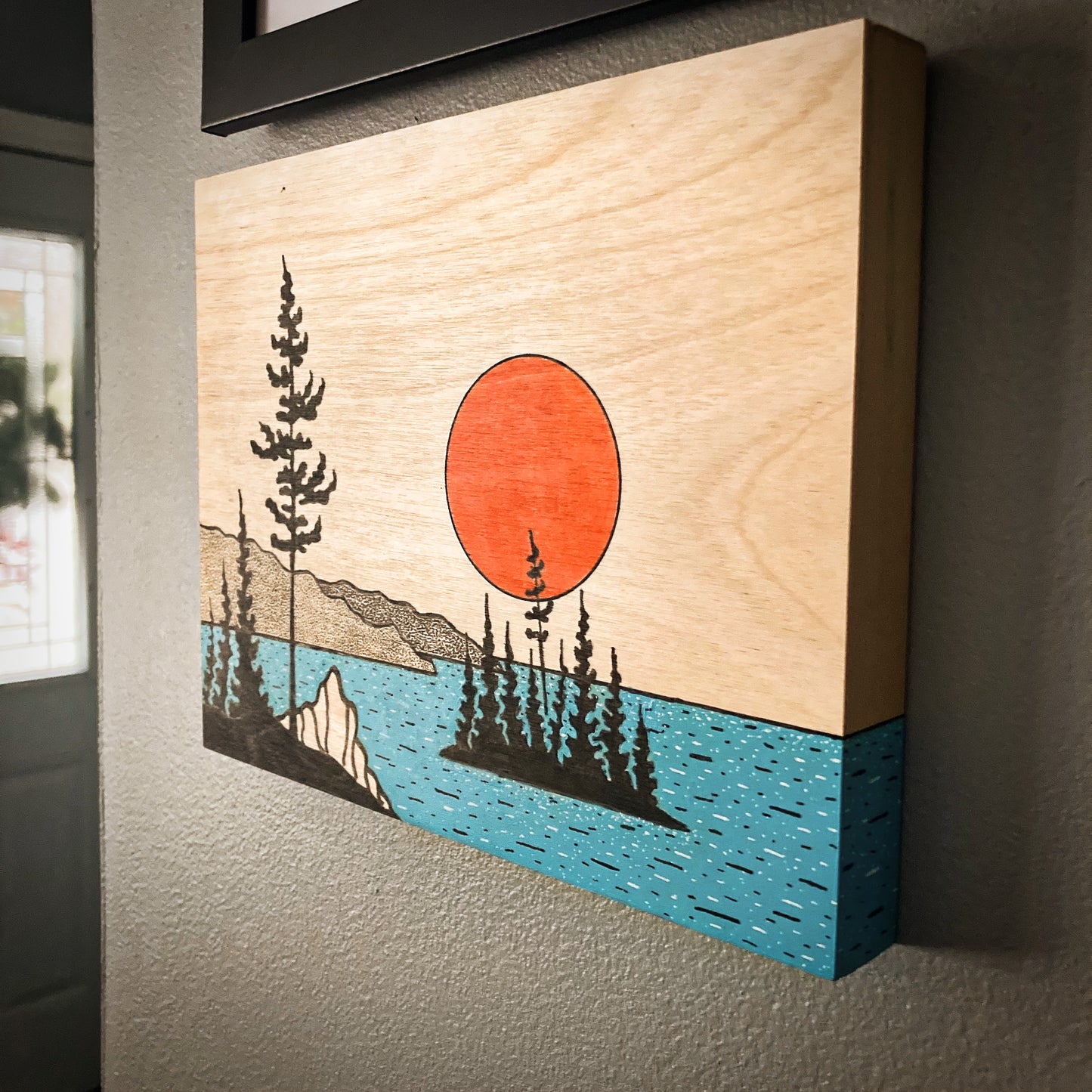 Coastal Dream - ORIGINAL 7x9 Wood Panel Illustration