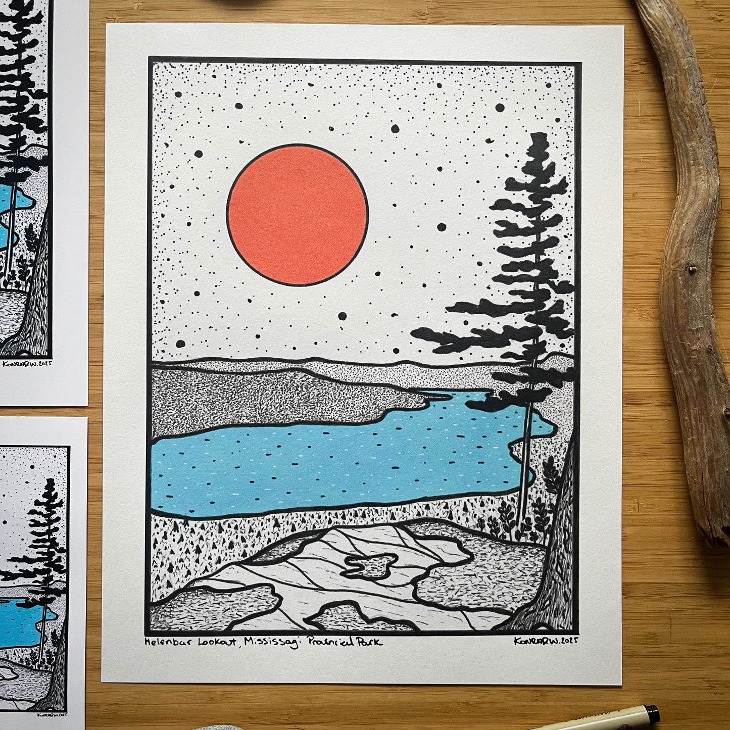 Mississagi Provincial Park - Pen and Ink PRINT