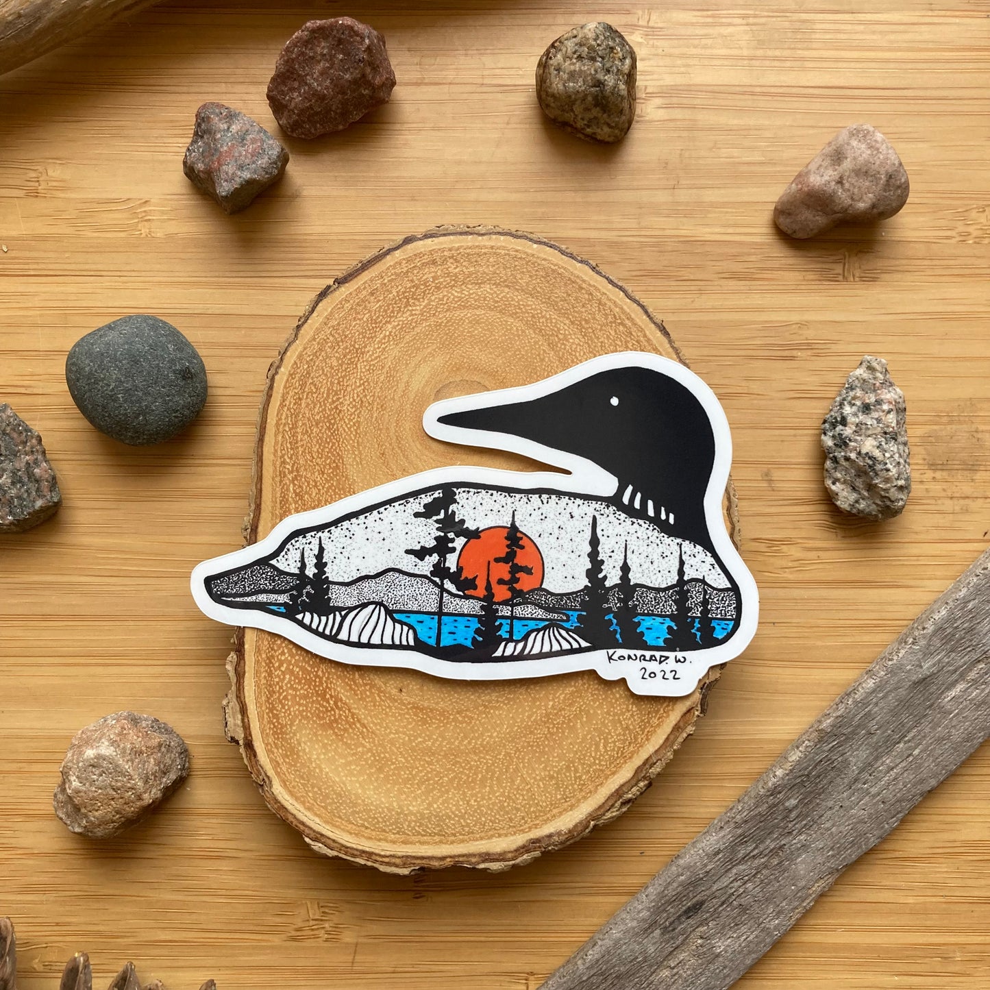 Loon Sticker