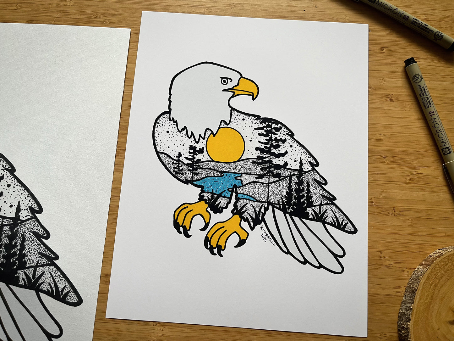 Bald Eagle - Pen and Ink PRINT