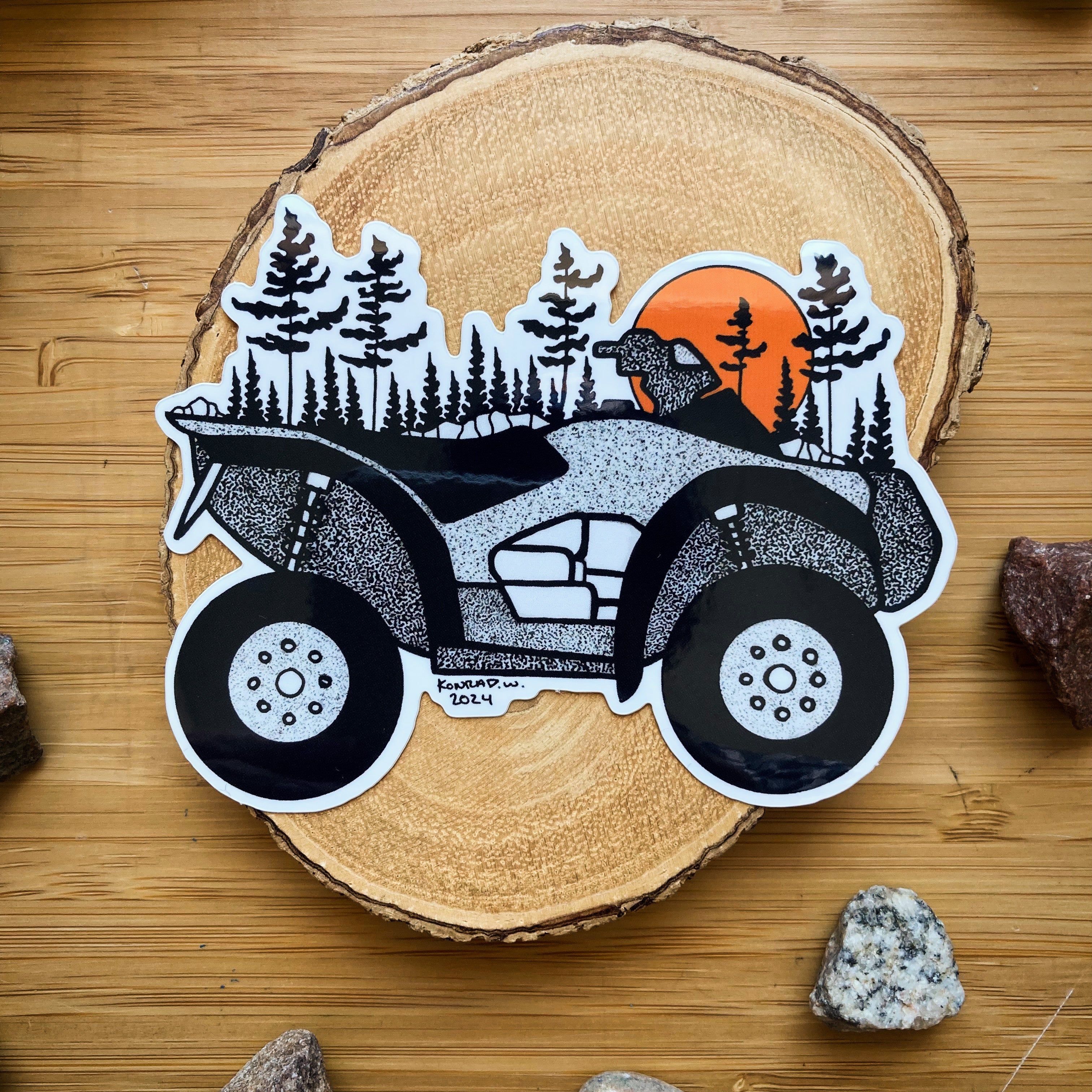 ATV Sticker – Konrad W. - Archival Ink Artist