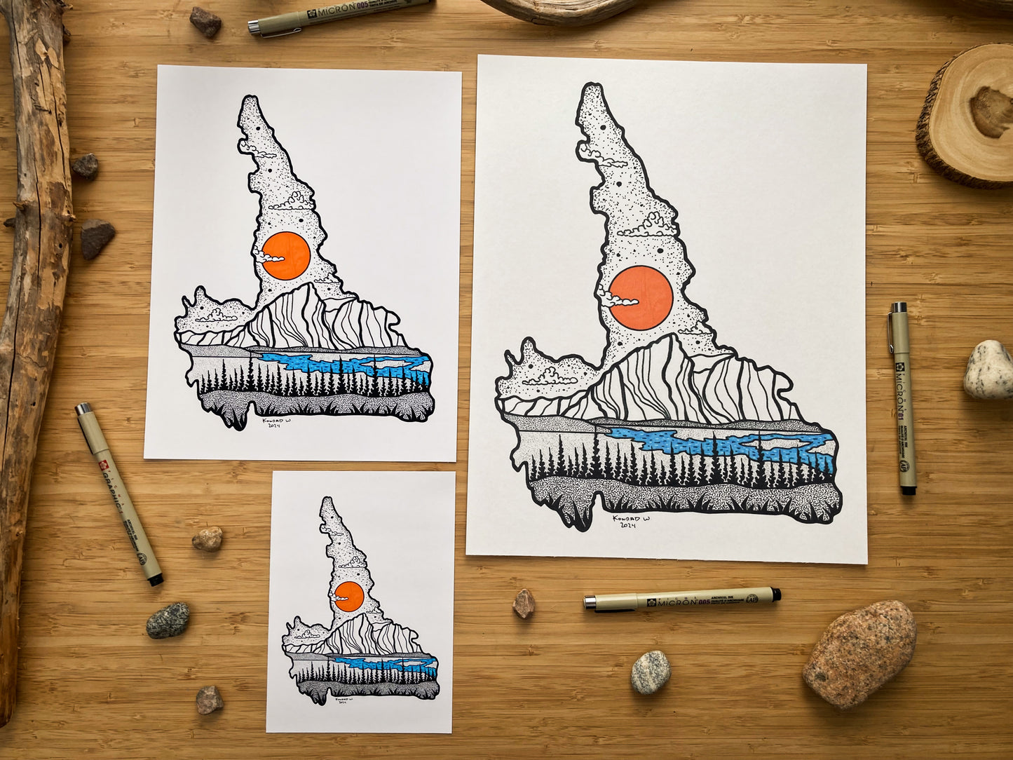 The Province of Labrador (Newfoundland) - Pen and Ink PRINT