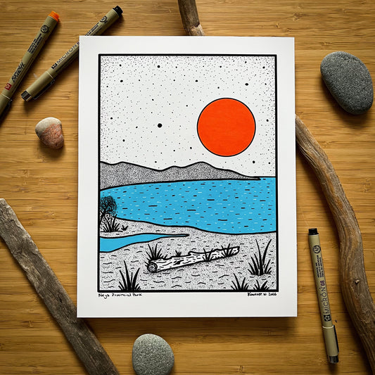 Neys Provincial Park - Pen and Ink PRINT