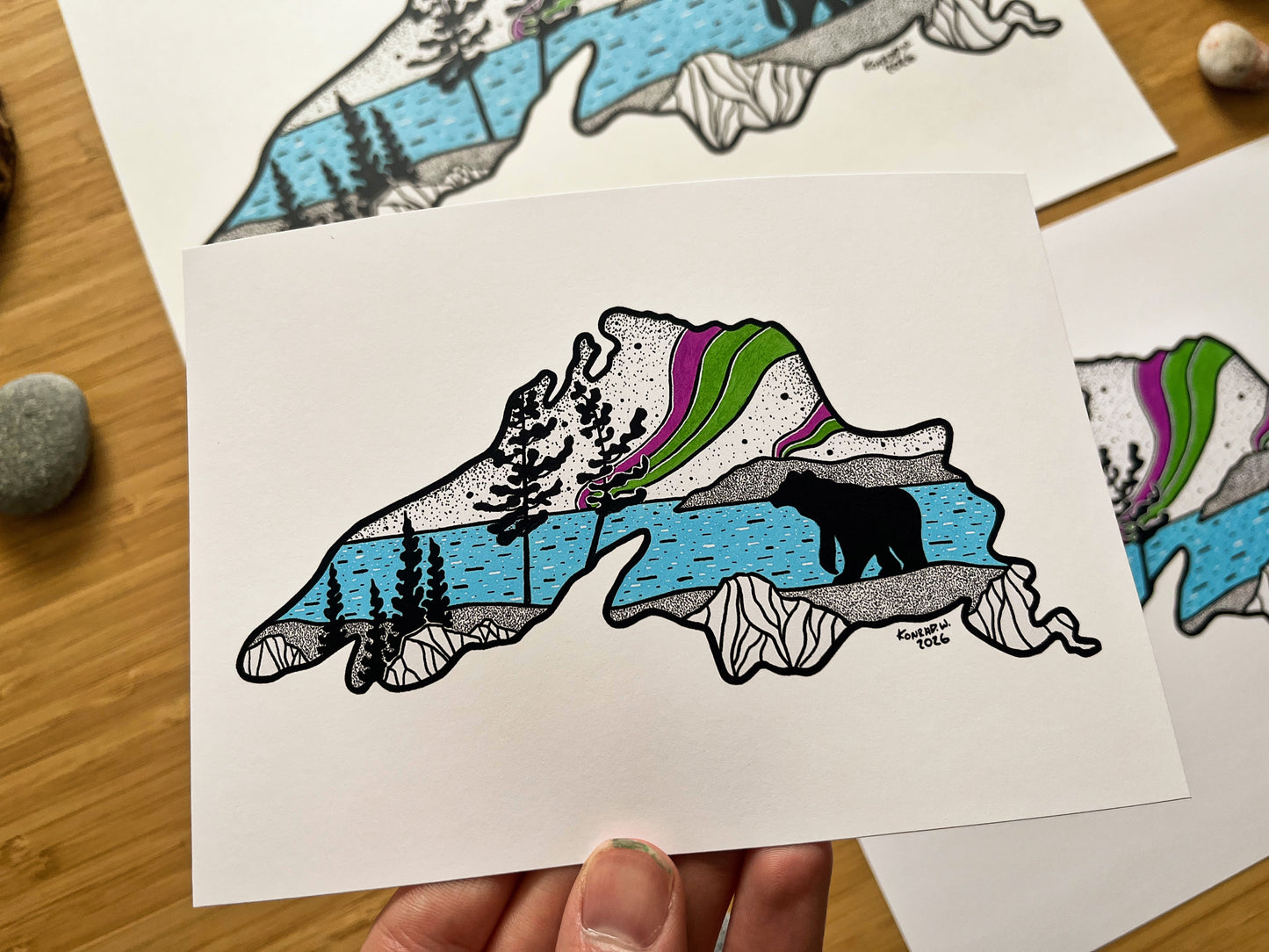 Lake Superior - Pen and Ink PRINT (2026 Design)