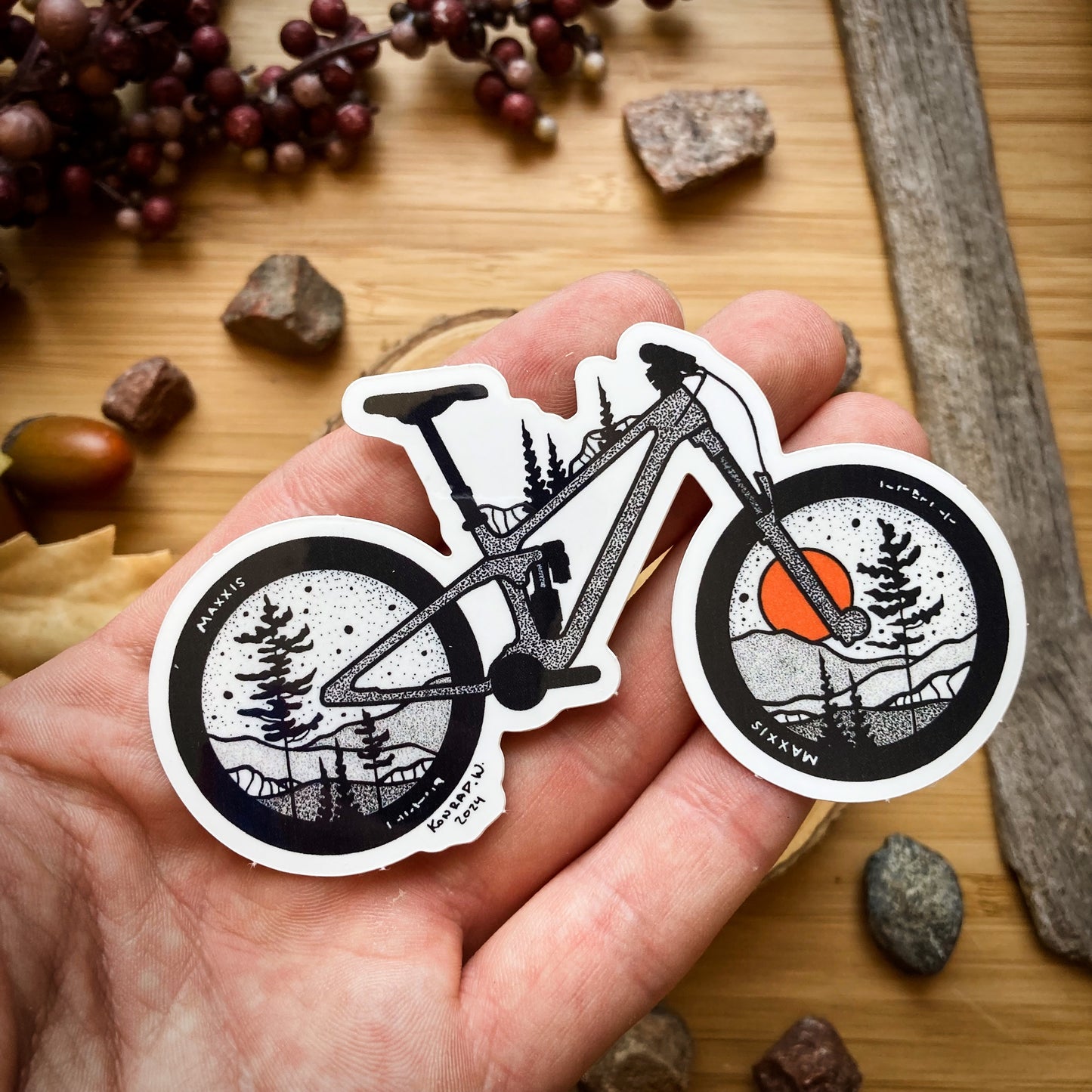 Mountain Bike Sticker - 2024 Edition