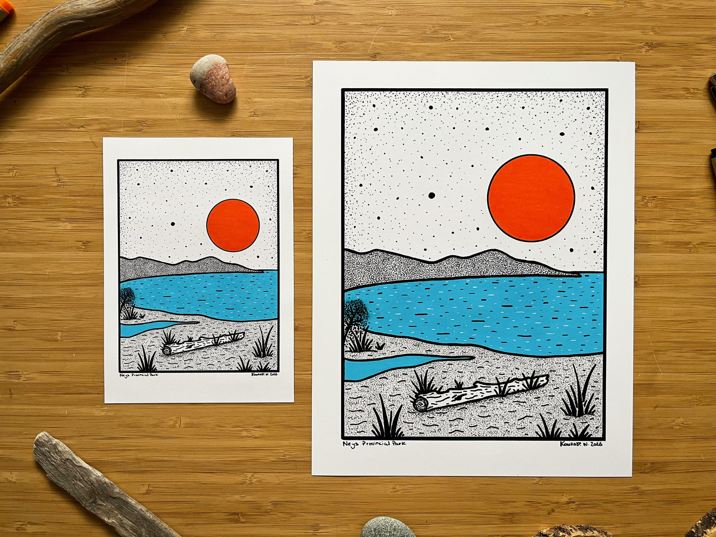 Neys Provincial Park - Pen and Ink PRINT