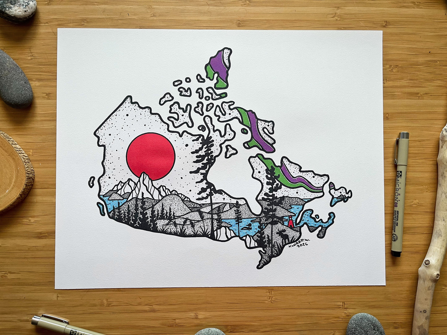 Canada - Pen and Ink PRINT (2026 edition)