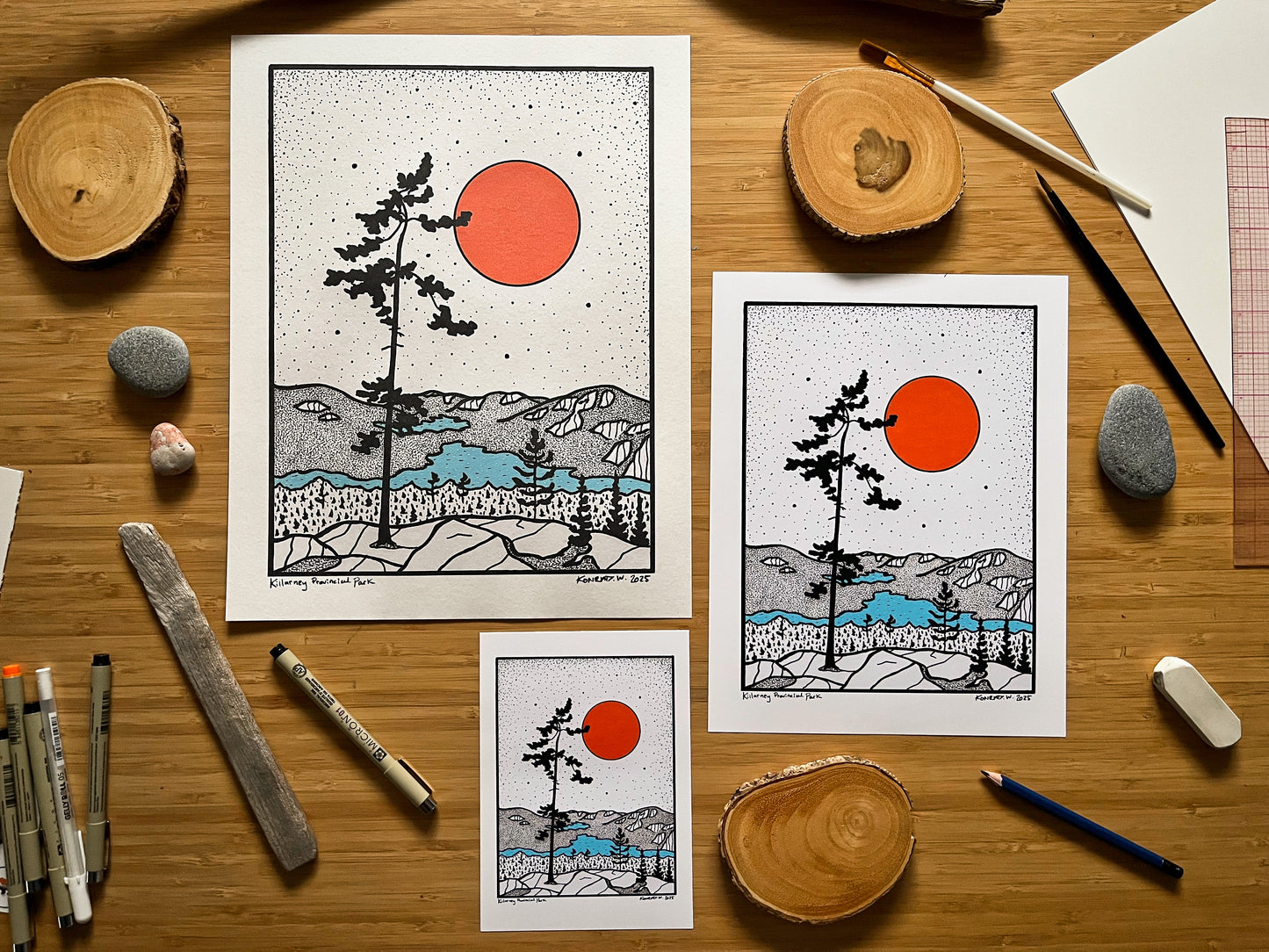 Killarney Provincial Park - Pen and Ink PRINT