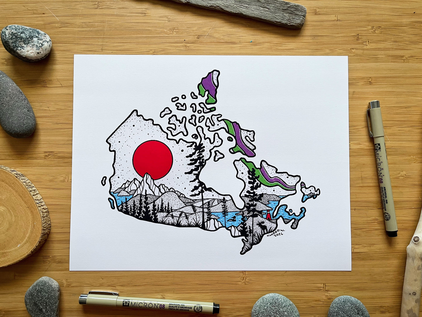 Canada - Pen and Ink PRINT (2026 edition)