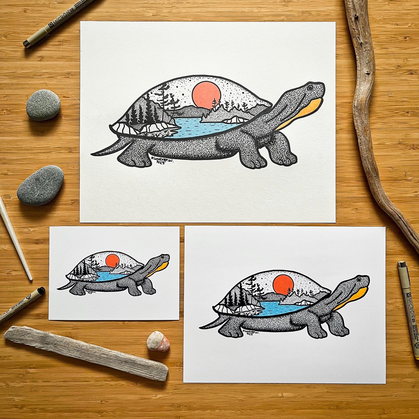 Turtle - Pen and Ink PRINT