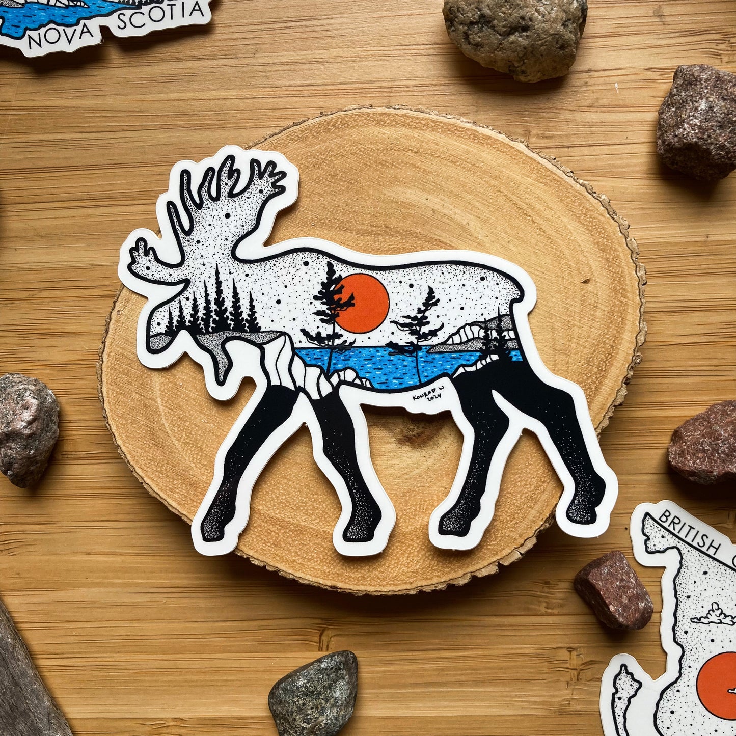 Moose Sticker