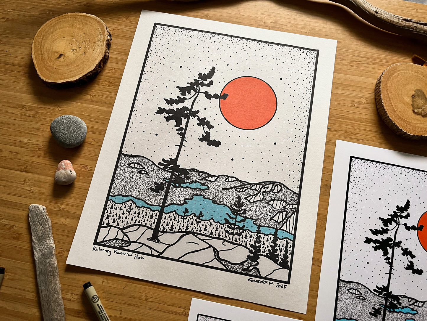 Killarney Provincial Park - Pen and Ink PRINT