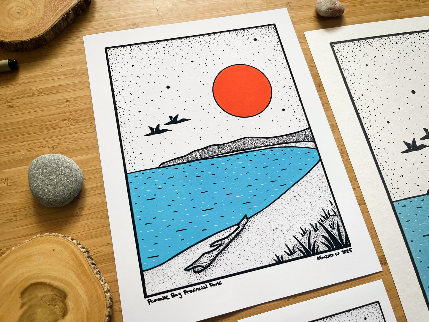 Pancake Bay Provincial Park - Pen and Ink PRINT