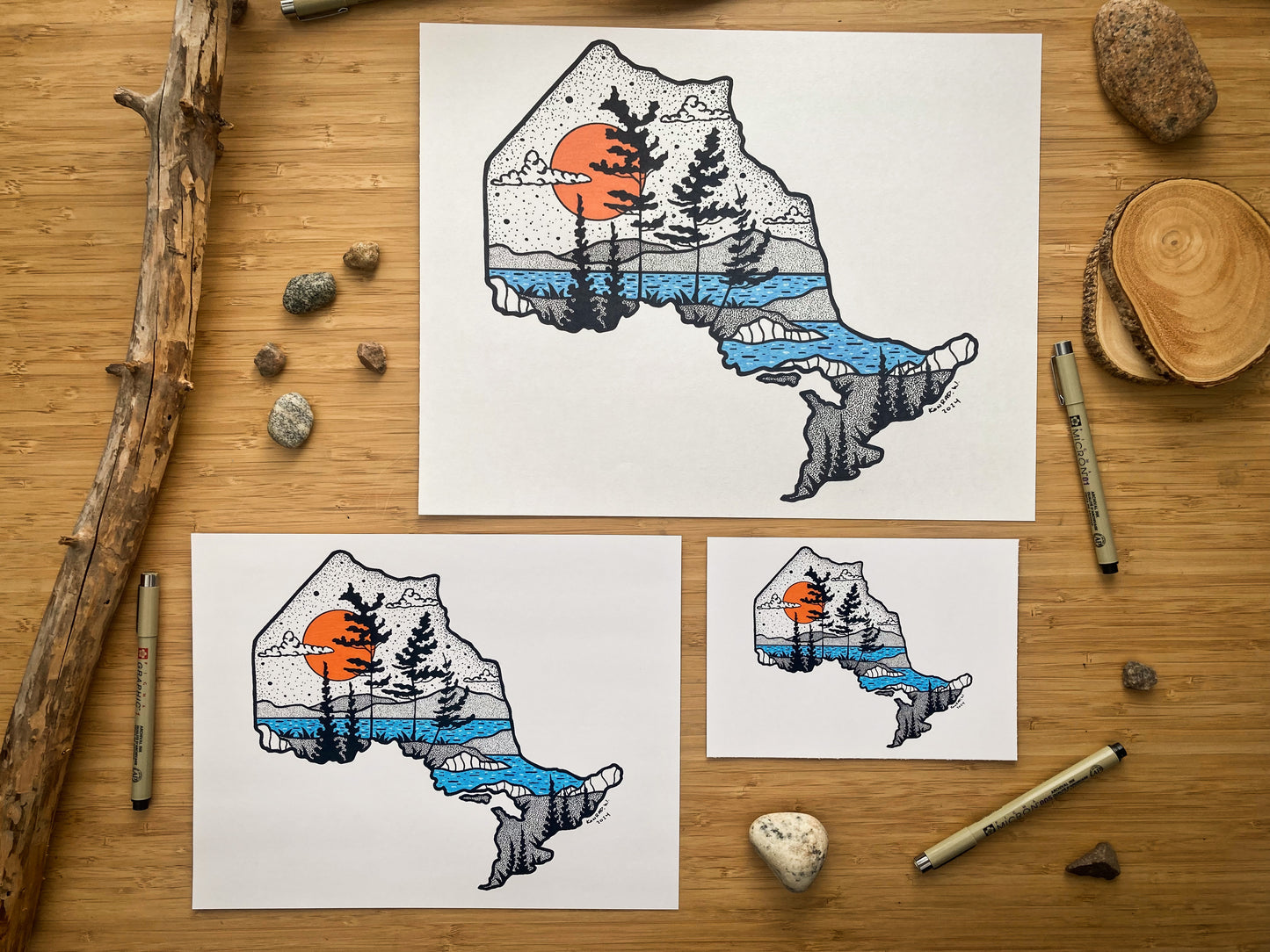 The Province of Ontario - Pen and Ink PRINT