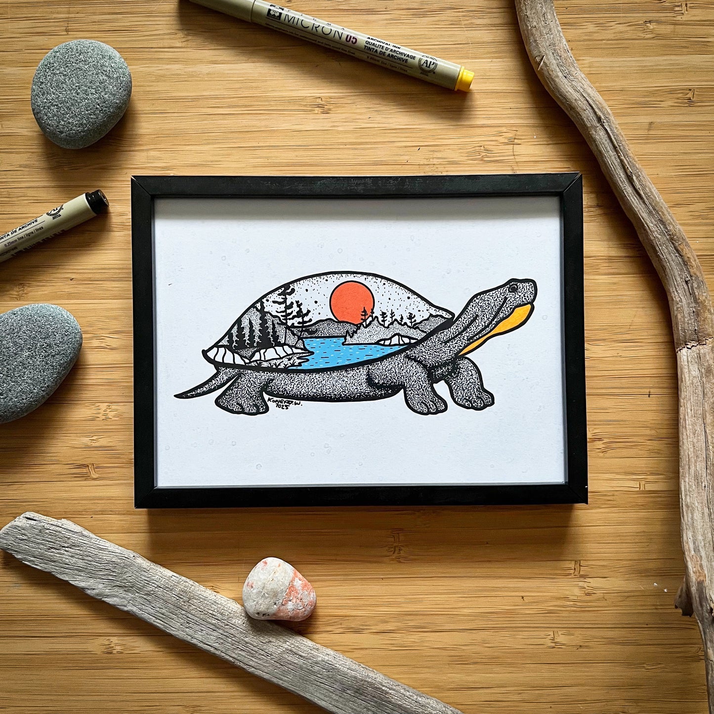 Turtle - Pen and Ink PRINT