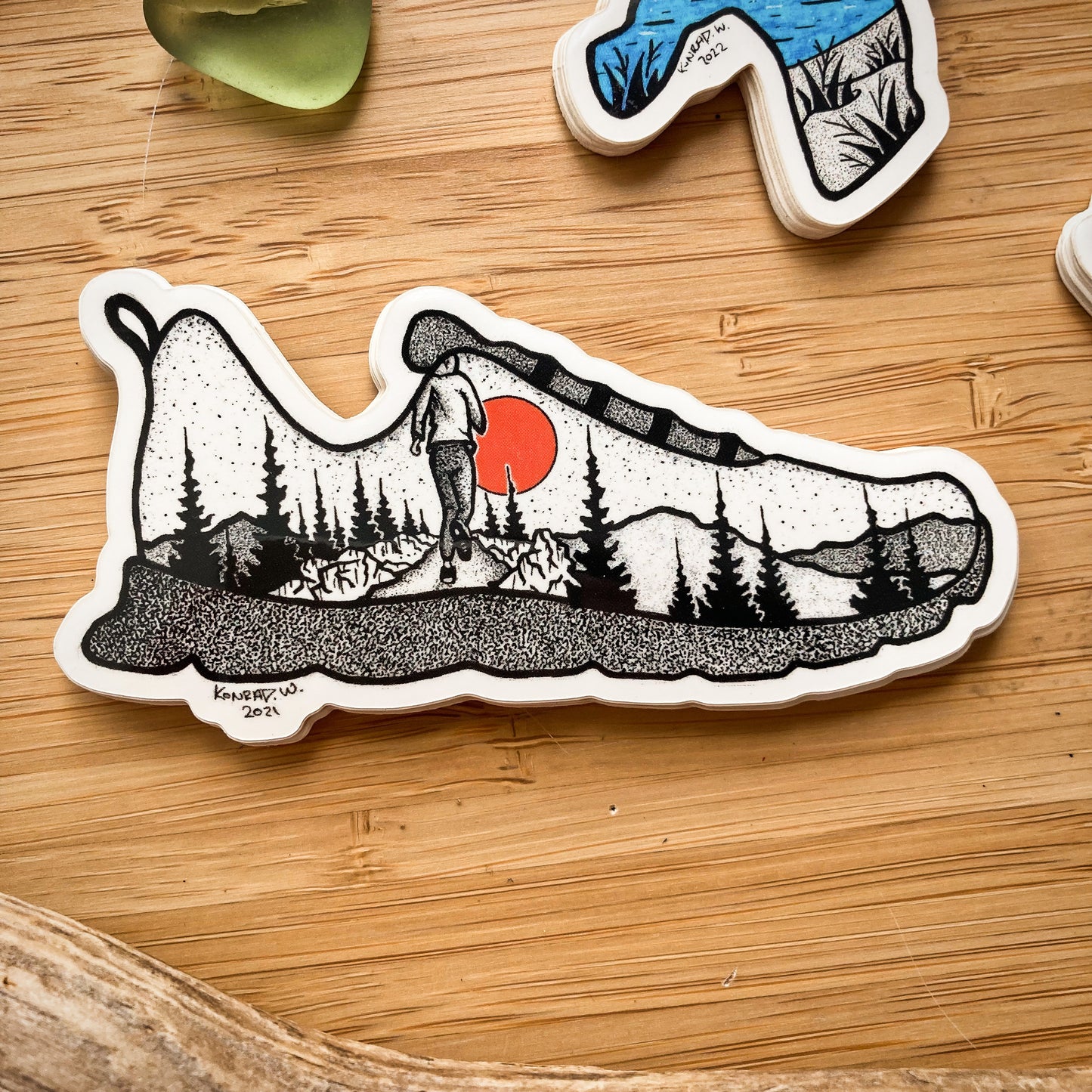 Running Shoe Sticker