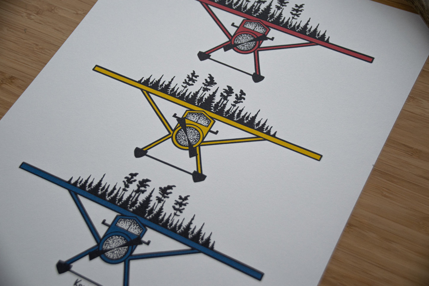 Bush Planes - Pen and Ink PRINT