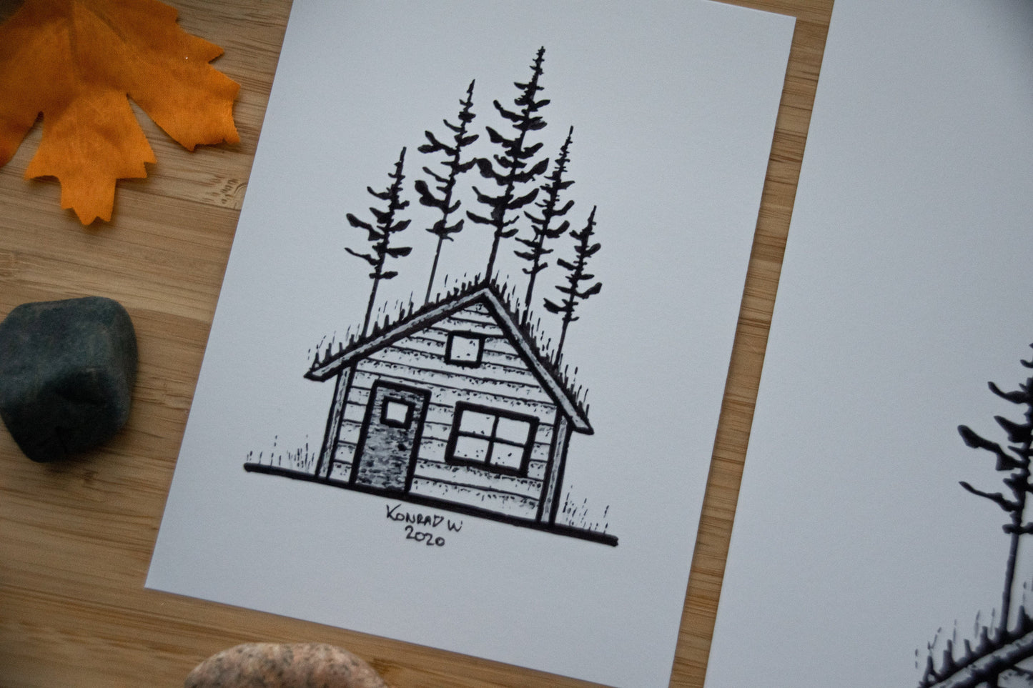 The Cabin - Pen and Ink PRINT