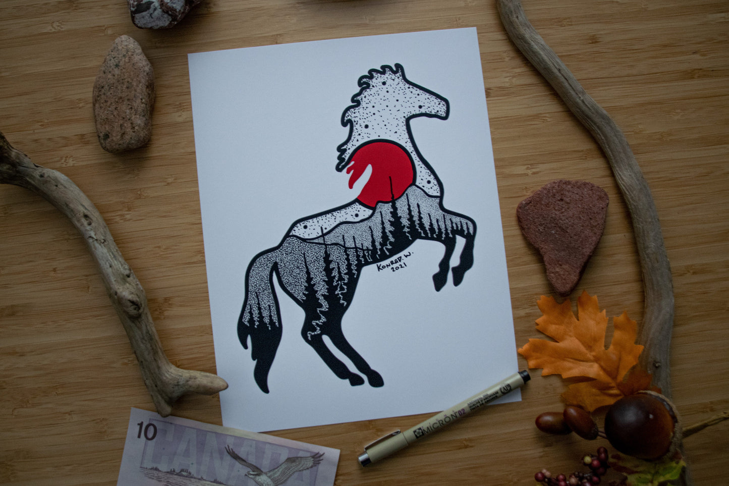 Horse - Pen and Ink PRINT