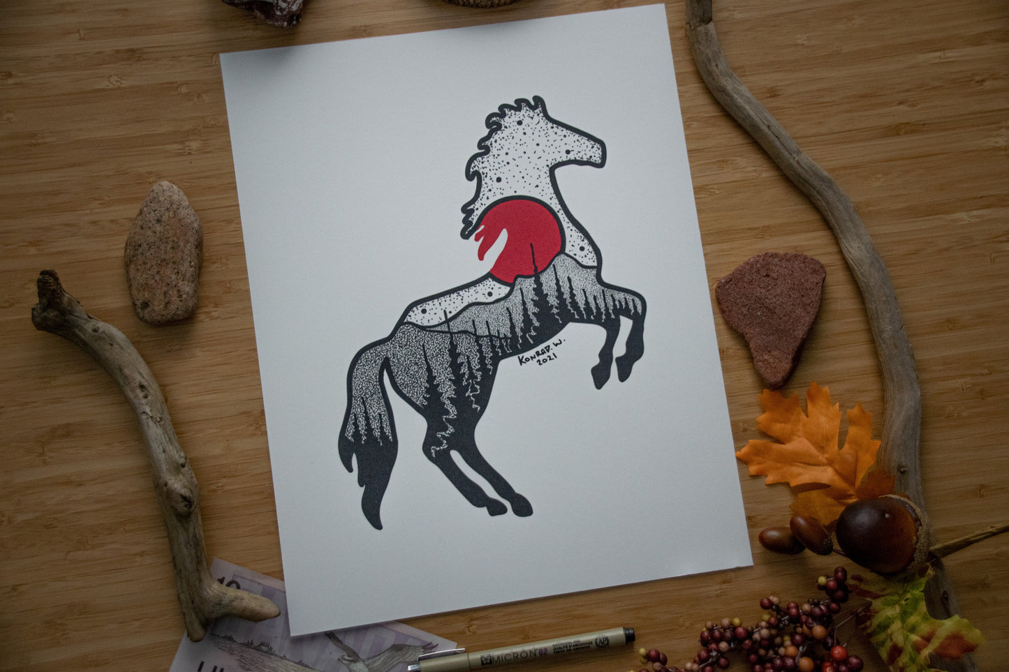 Horse - Pen and Ink PRINT