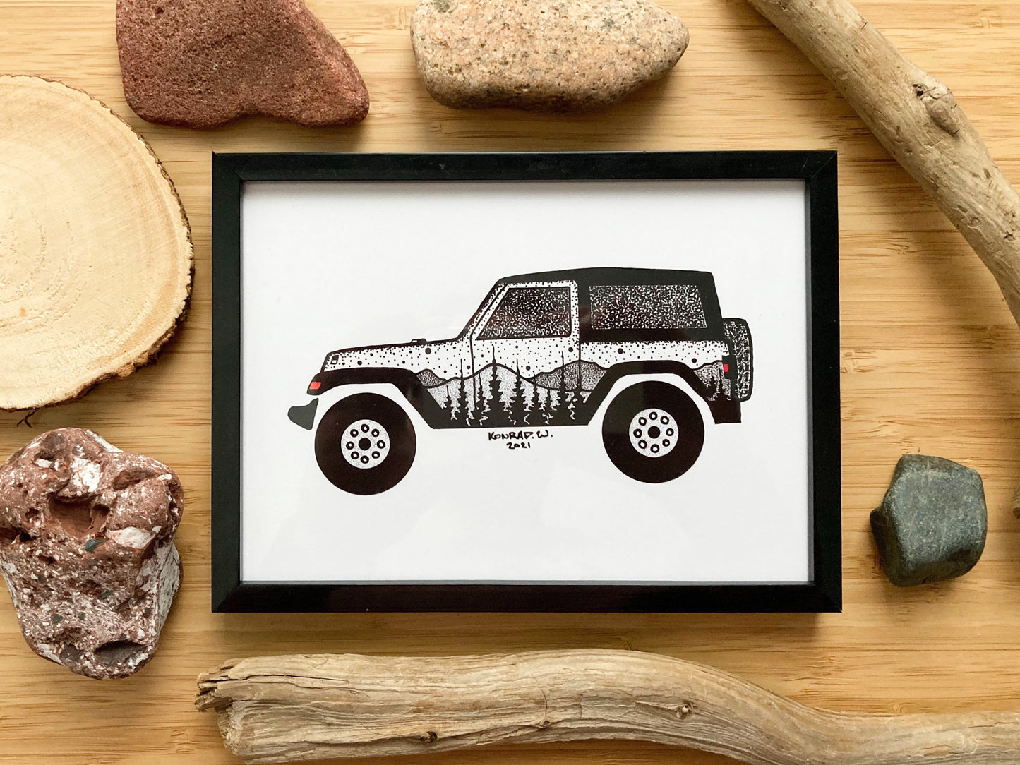 Jeep - Pen and Ink PRINT