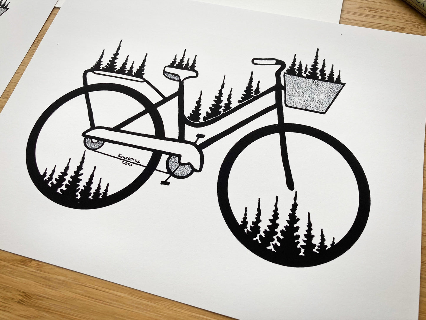 Bicycle - Pen and Ink PRINT