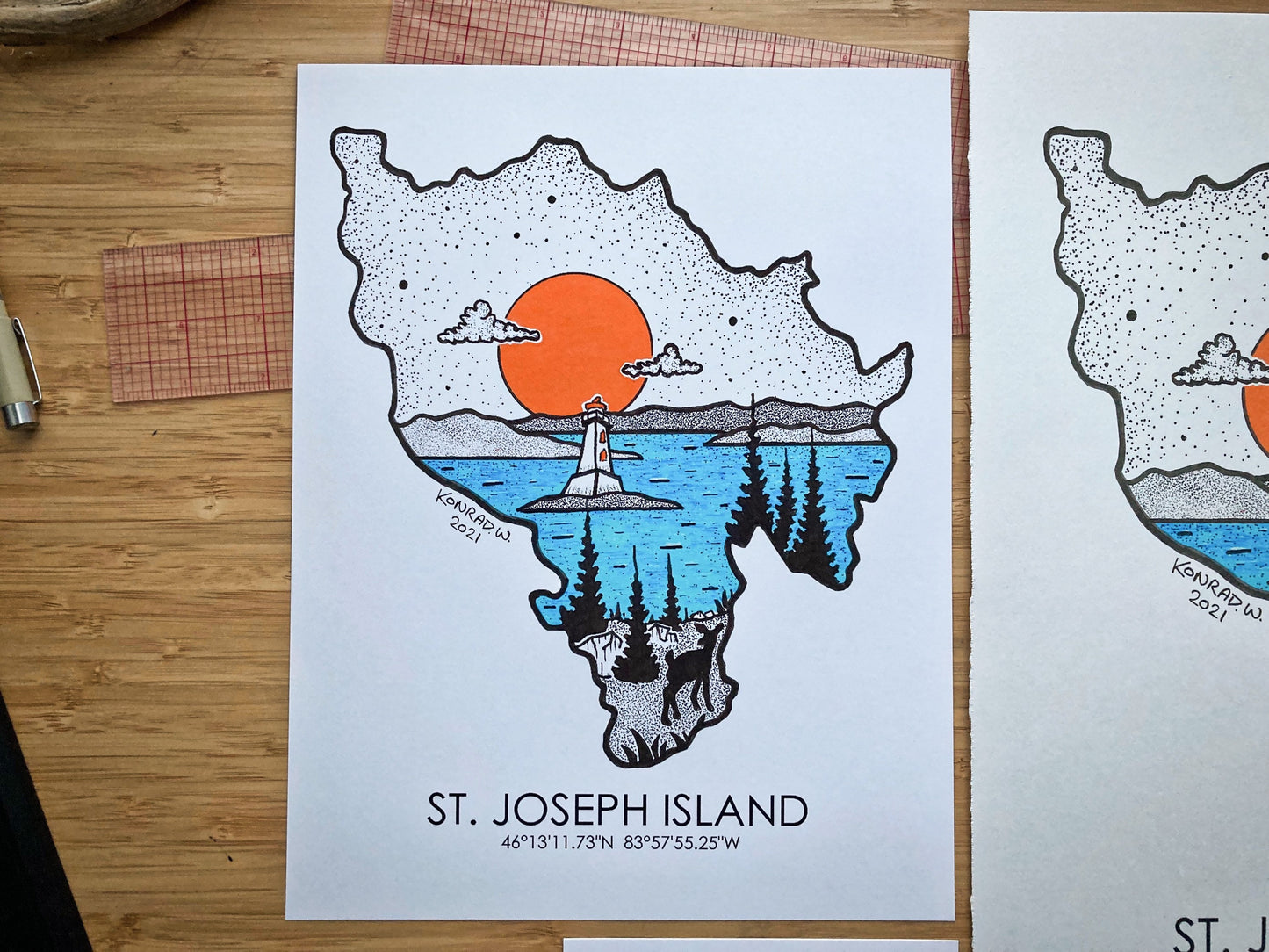 St. Joseph Island - Pen and Ink PRINT