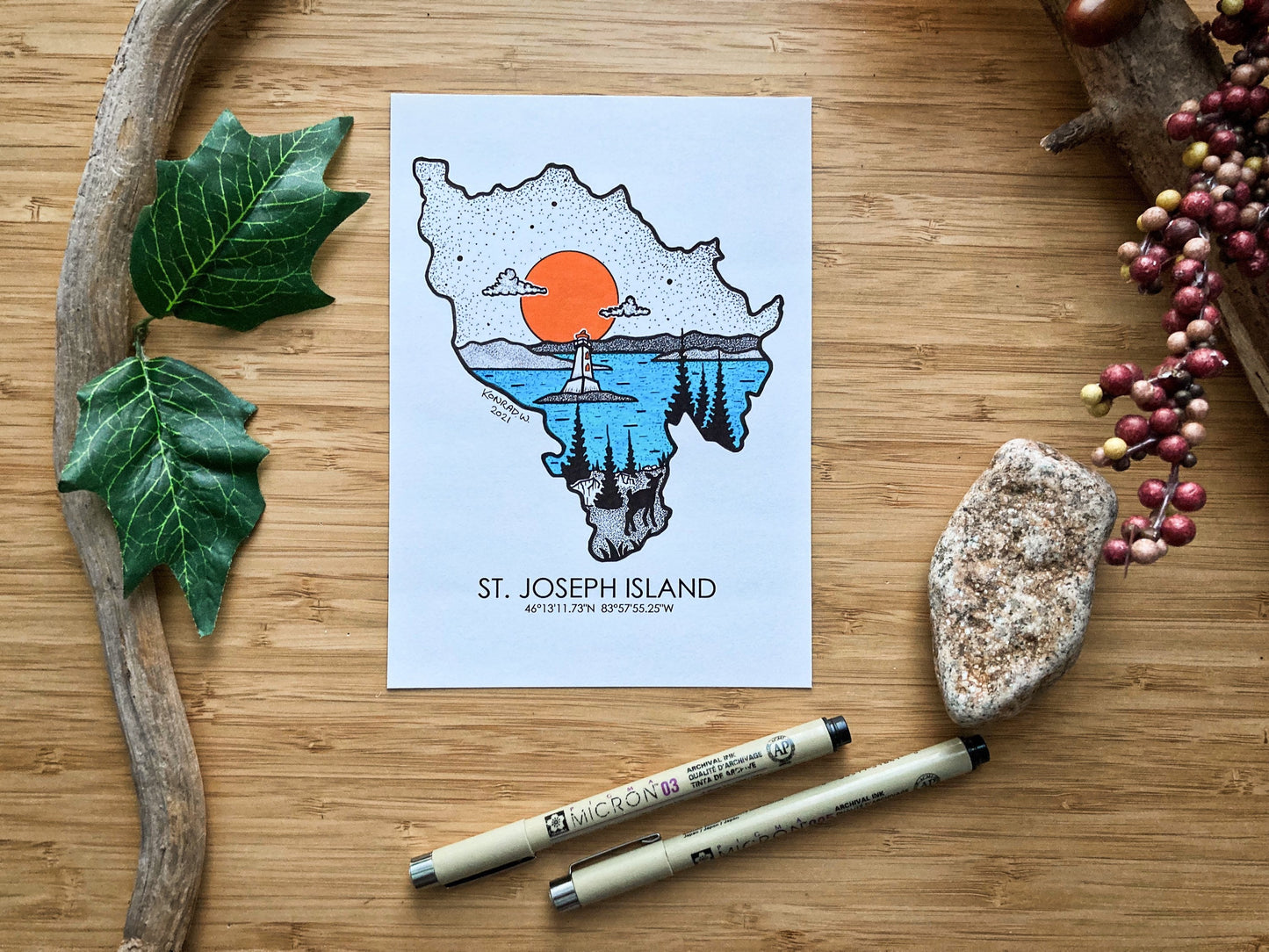 St. Joseph Island - Pen and Ink PRINT
