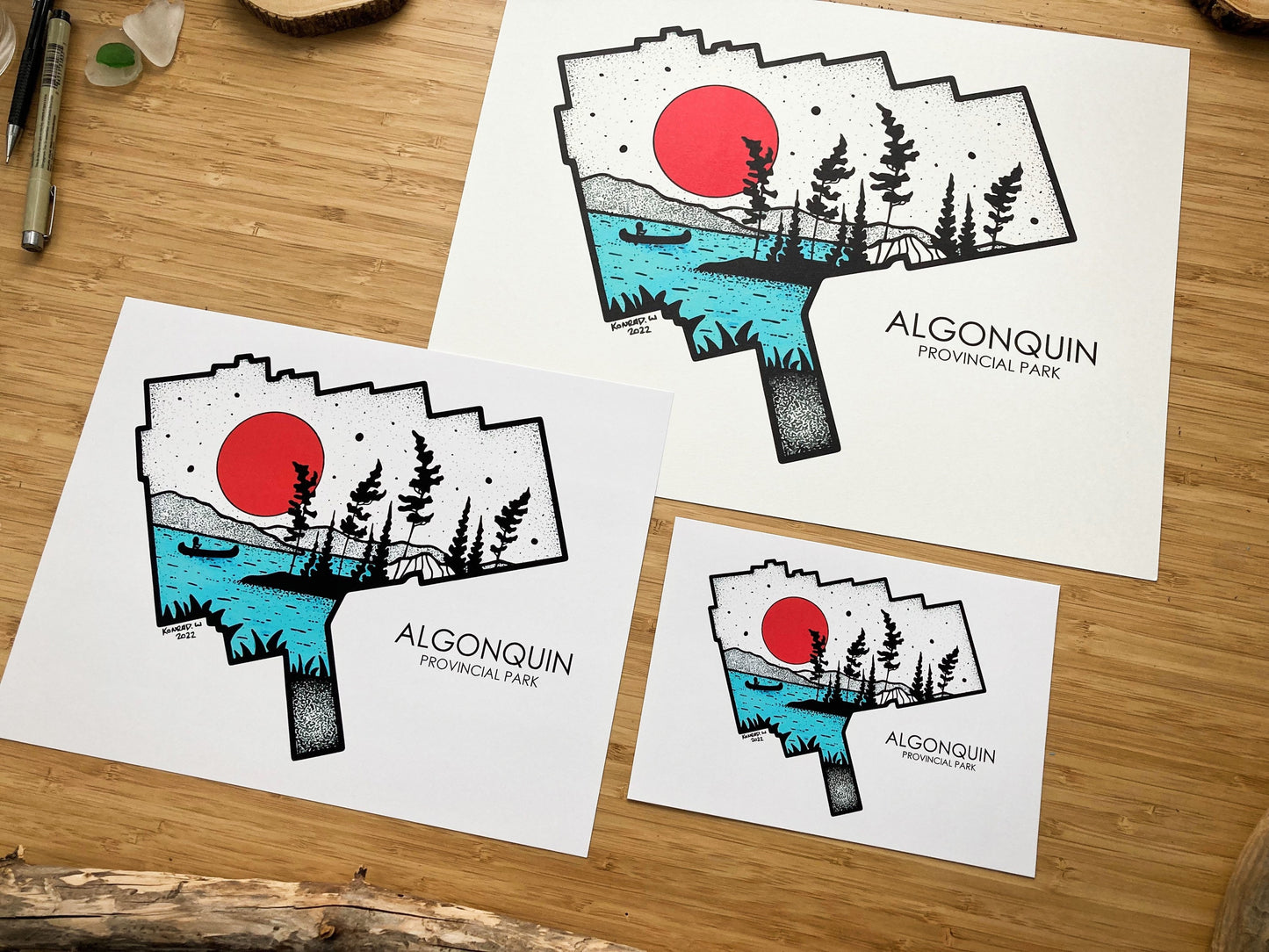 Algonquin Park (2022 edition) - Pen and Ink PRINT