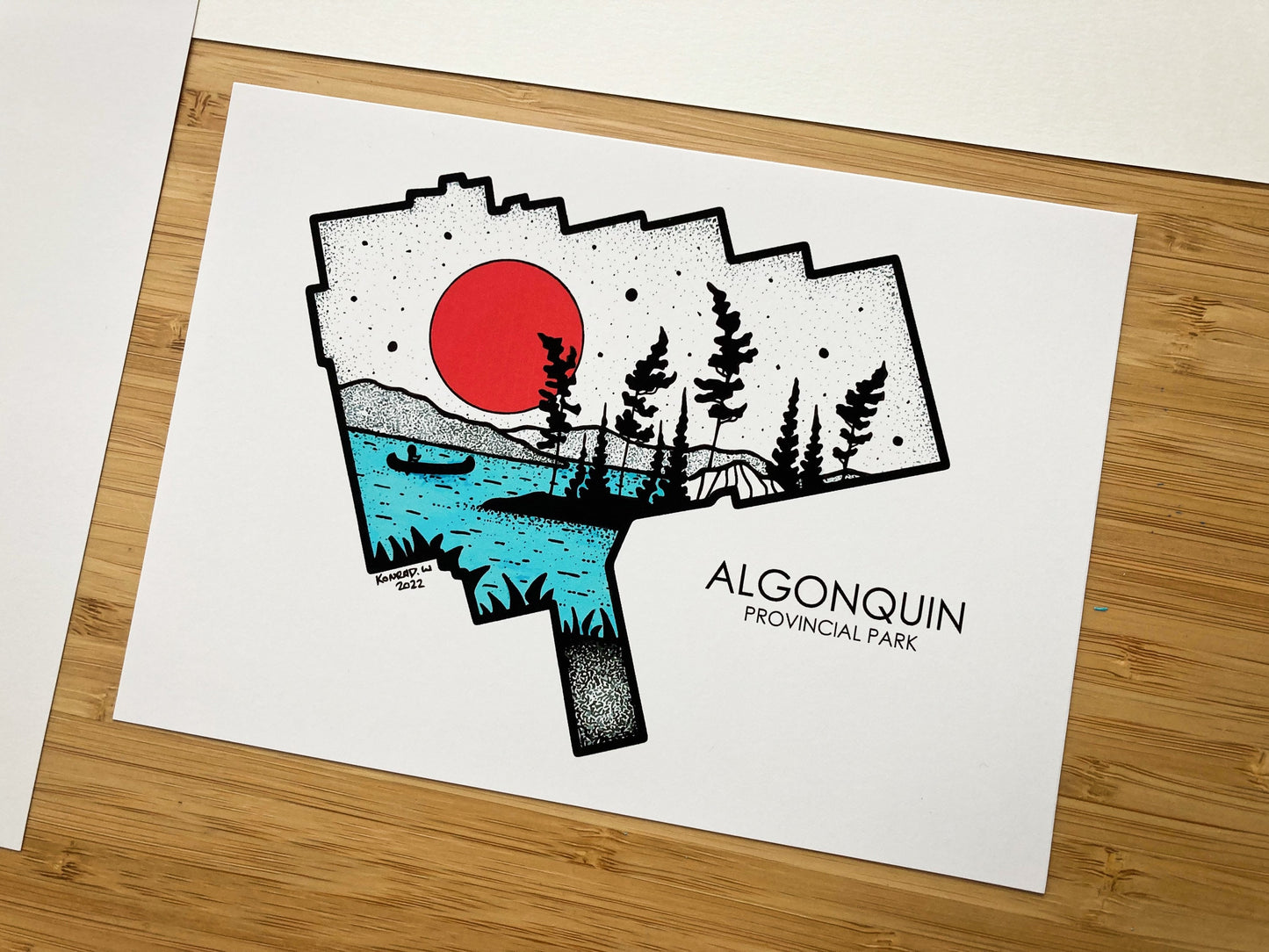 Algonquin Park (2022 edition) - Pen and Ink PRINT