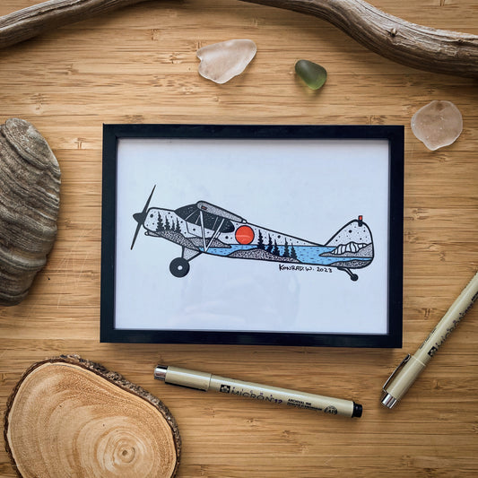 Piper Bushplane - Pen and Ink PRINT